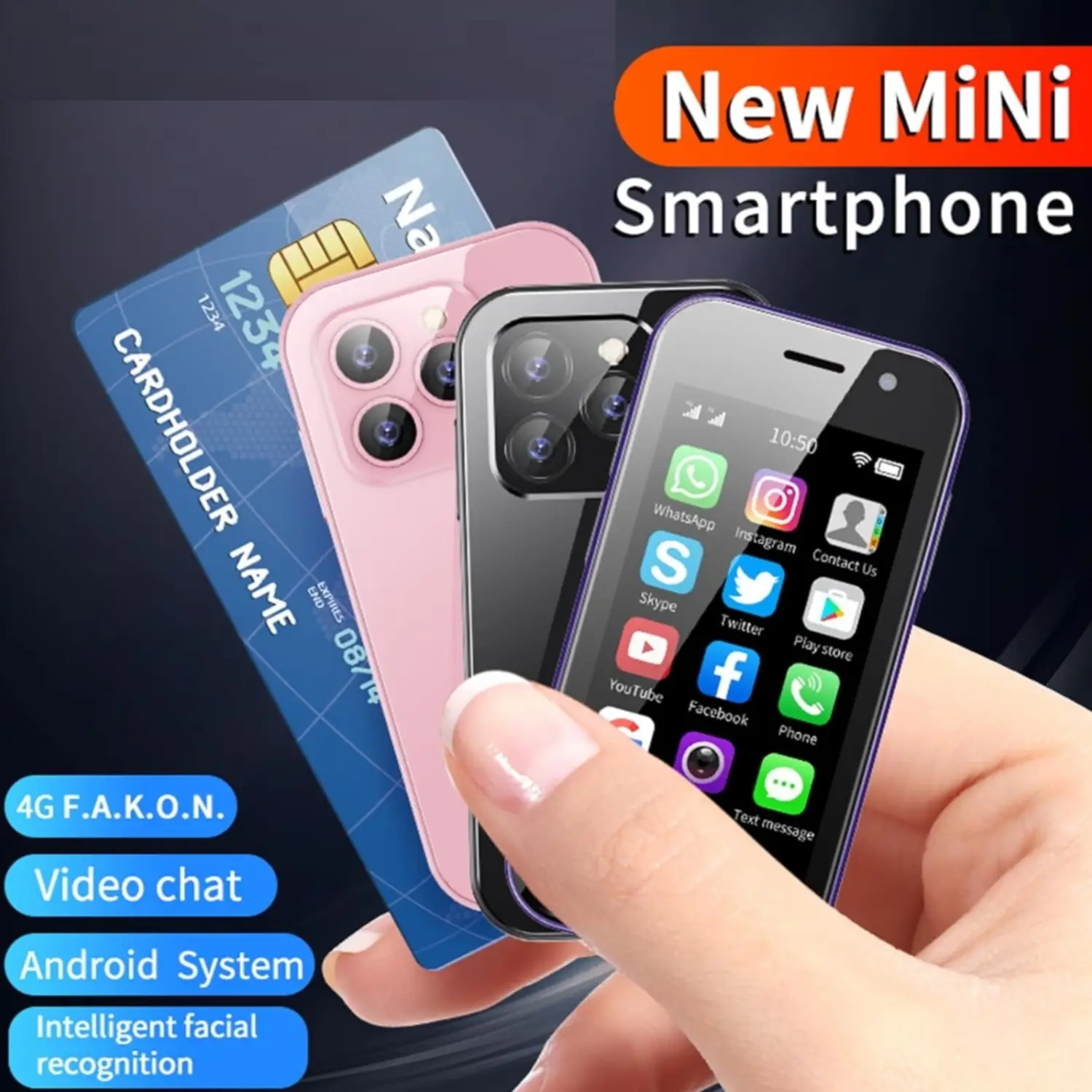 Mini Credit Card Size 4G LTE Smartphone - Image 2