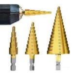 3X Large HSS Steel Step Cone Drill Titanium Bit Set Hole Cutter 4-12/20/32mm