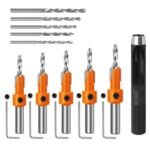 Shreyansh 10Pcs Wood Countersink Drill Bit Set