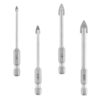 Shreyansh 4 PCS Professional Ceramic Glass And Tile Drill Bit