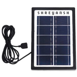 Solar Panel 6V-3W Solar Charge Battery Cable USB Output Charging Mobile & Cameras (Multicolor) Pack of 1