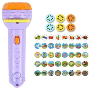 Bedtime Fun Kids Slide Projector Torch, Premium ABS Materials, Easy-to-Use Interchangeable Slides, Versatile Flashlight for Nighttime Safety, The Perfect Sleep Companion for Children