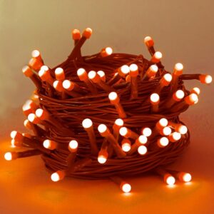 BDAE 40 LED Power Pixel Serial String/Fairy Light | Plug Sourced | Suitable for Home & Outdoor Decoration, Diwali, Christmas, Wedding, Party, Festival (Pack of 1, Orange)